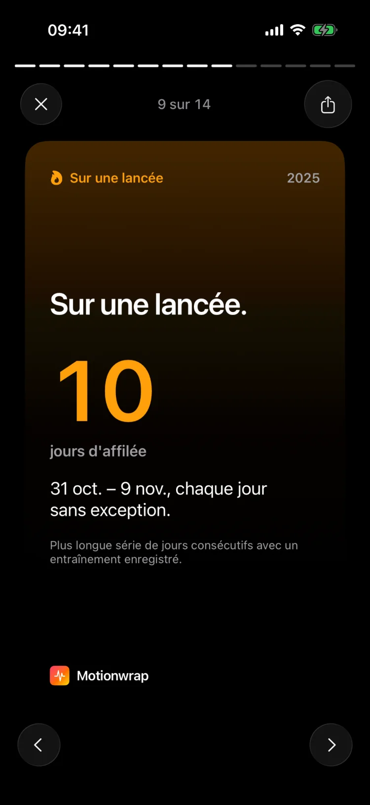 Un rythme qui se voit.